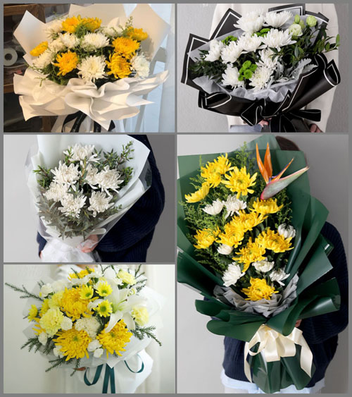 江苏泰州姜堰区华港镇溪西村白事花束代送